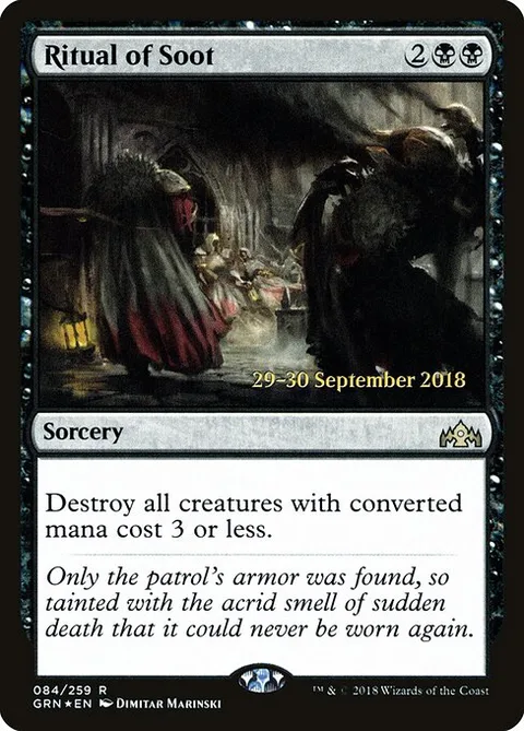 Ritual of Soot, carte 84s de Guilds of Ravnica Promos