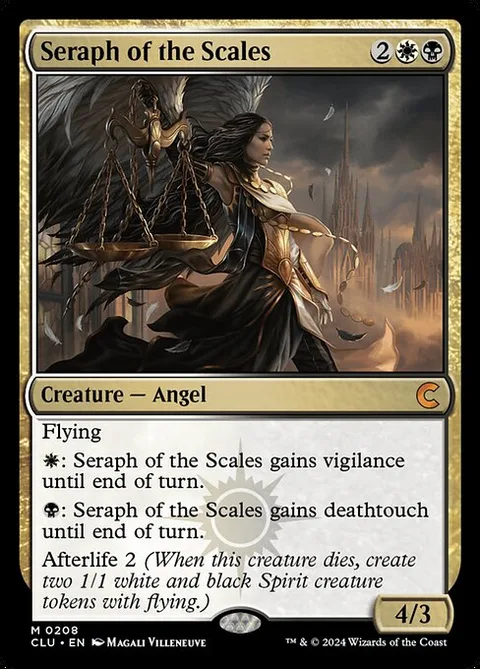 Seraph of the Scales, card 208 from Ravnica: Clue Edition