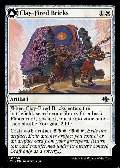 Clay-Fired Bricks // Cosmium Kiln, card 6 from The Lost Caverns of Ixalan