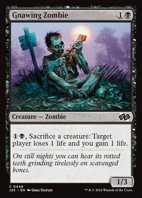 Gnawing Zombie, card 446 from Foundations Jumpstart
