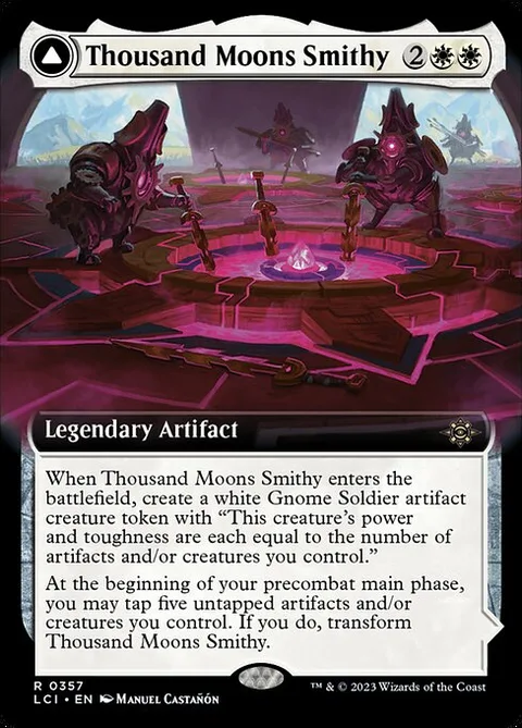 Thousand Moons Smithy // Barracks of the Thousand, carte 357 de The Lost Caverns of Ixalan