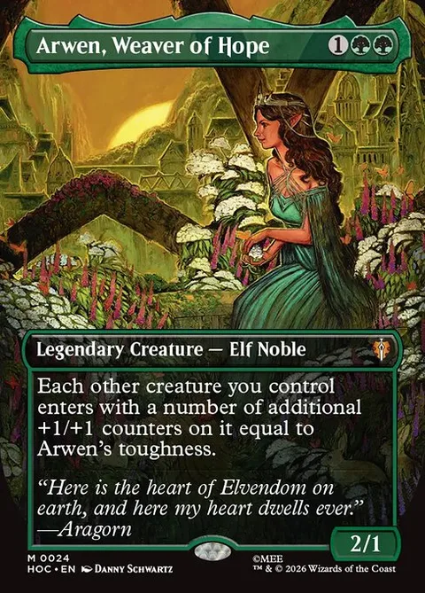 Arwen, Weaver of Hope, card 24 from The Hobbit Eternal