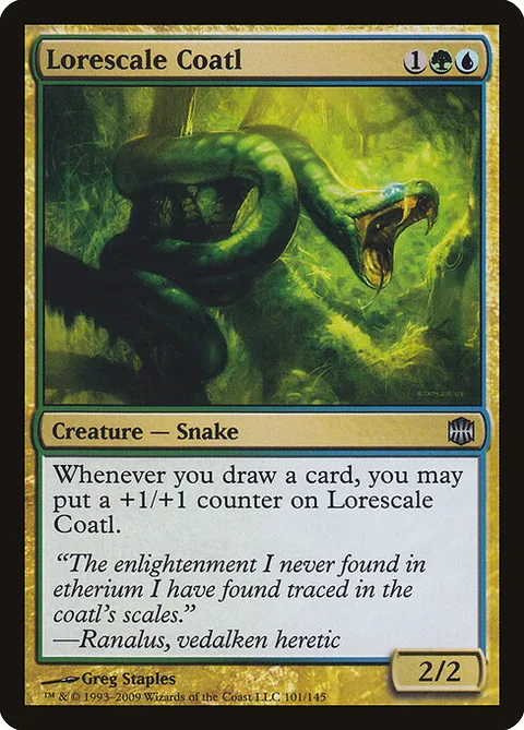 Lorescale Coatl, carte 101 de Alara Reborn