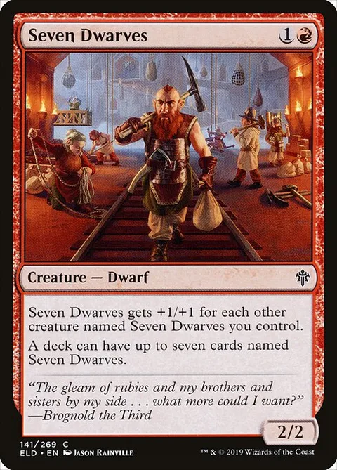 Seven Dwarves, carte 141 de Throne of Eldraine