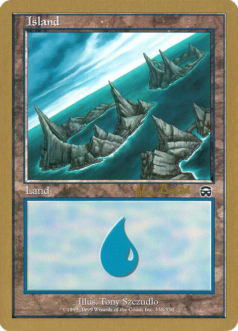 Island, card ab338a from World Championship Decks 2001