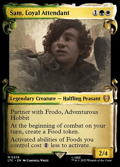 Sam, Loyal Attendant, card 476 from Tales of Middle-earth Commander