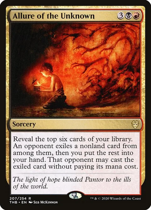Allure of the Unknown, card 207 from Theros Beyond Death