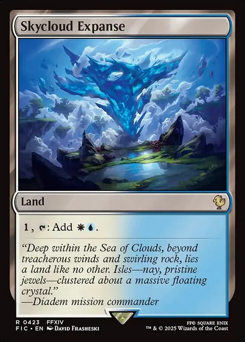 Skycloud Expanse, card 423 from Final Fantasy Commander