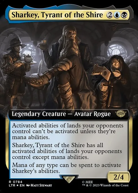Sharkey, Tyrant of the Shire, card 784 from The Lord of the Rings: Tales of Middle-earth