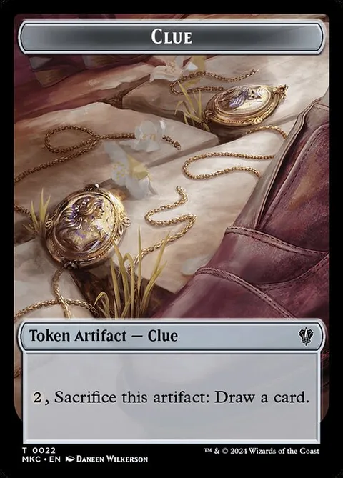 Clue, carte 22 de Murders at Karlov Manor Commander Tokens