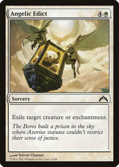 Angelic Edict, card 2 from Gatecrash