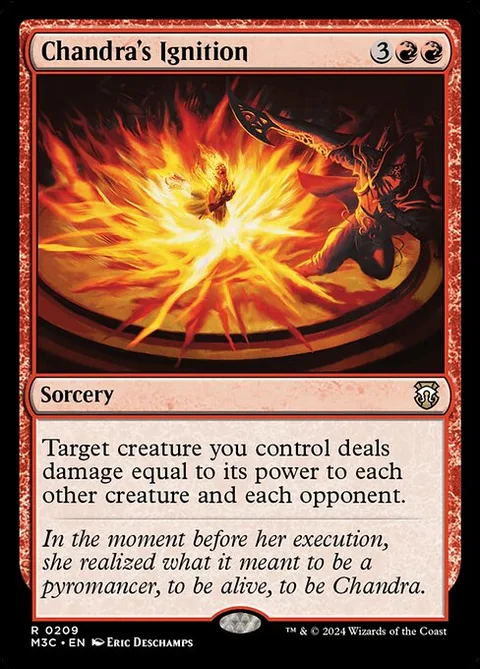 Chandra's Ignition, card 209 from Modern Horizons 3 Commander