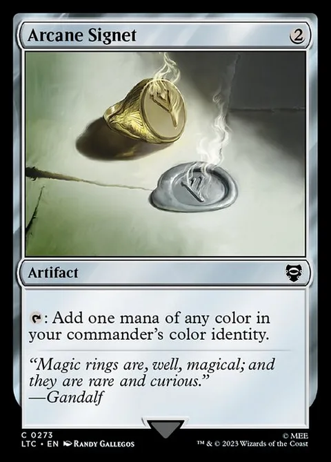 Arcane Signet, carte 273 de Tales of Middle-earth Commander