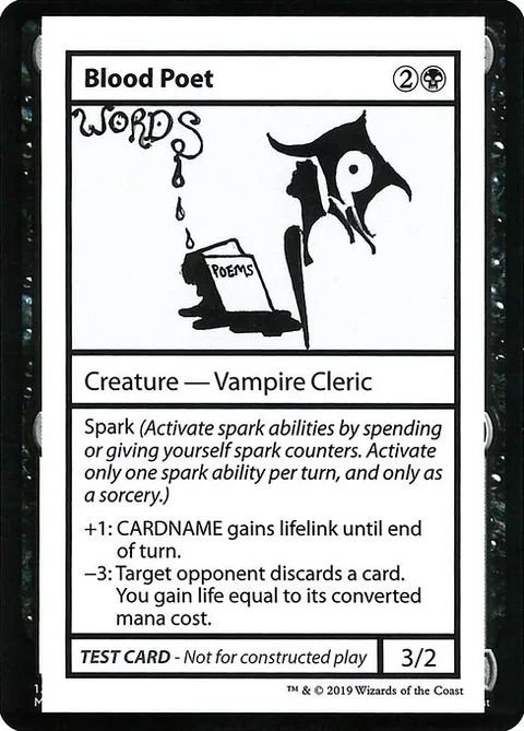 Blood Poet, carte 34 de Mystery Booster Playtest Cards 2021