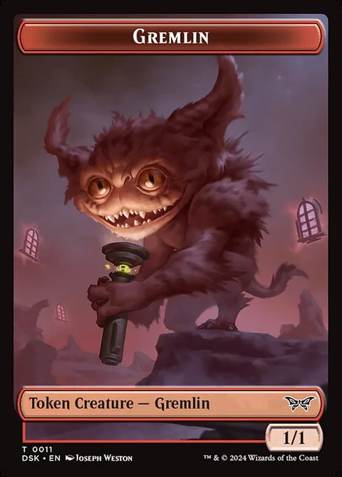 Gremlin, card 11 from Duskmourn: House of Horror Tokens