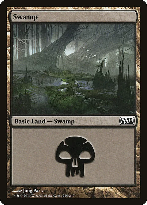 Swamp, card 240 from Magic 2014