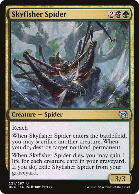 Skyfisher Spider, carte 221 de The Brothers' War