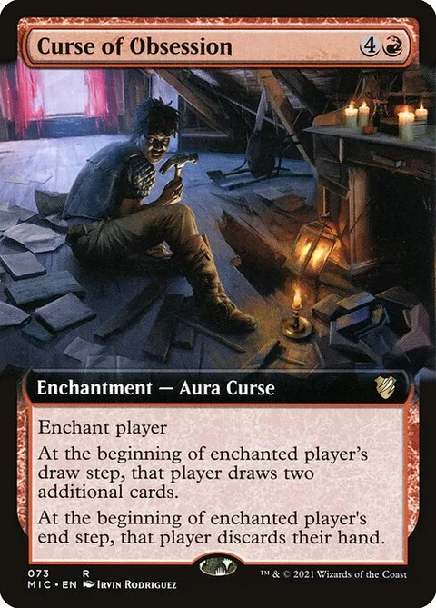 Curse of Obsession, card 73 from Midnight Hunt Commander