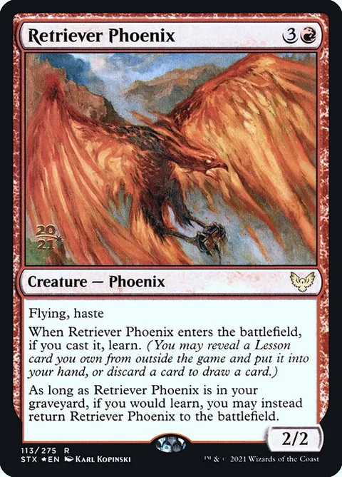 Retriever Phoenix, carte 113s de Strixhaven: School of Mages Promos