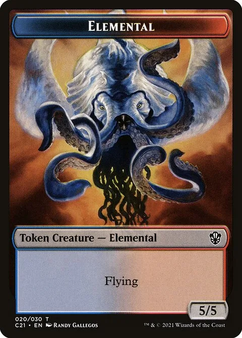 Elemental, card 20 from Commander 2021 Tokens
