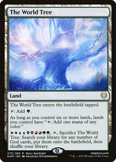 The World Tree, card 275p from Kaldheim Promos