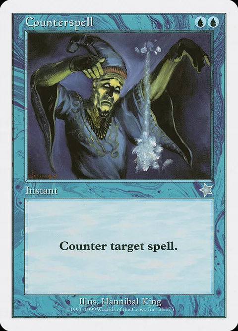 Counterspell, carte 34 de Starter 1999