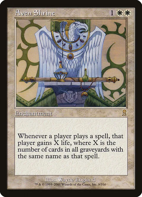 Aven Shrine, card 9 from Odyssey