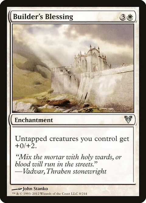 Builder's Blessing, card 8 from Avacyn Restored
