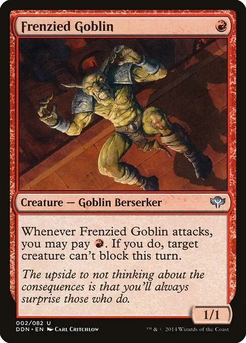 Frenzied Goblin, card 2 from Duel Decks: Speed vs. Cunning