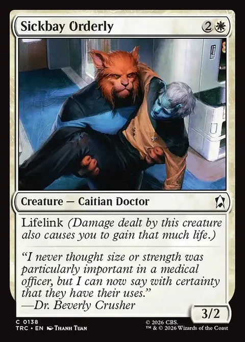 Sickbay Orderly, carte 138 de Star Trek Commander