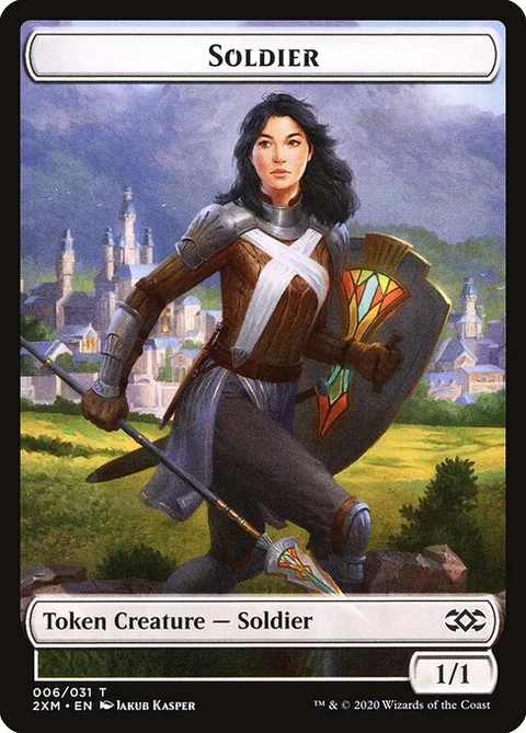 Soldier, card 6 from Double Masters Tokens
