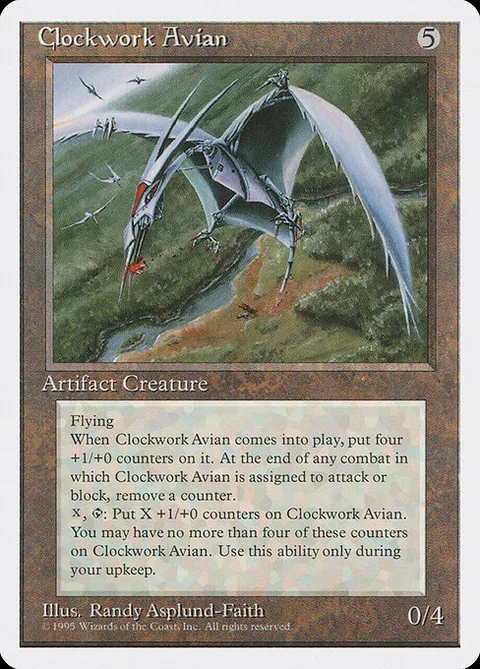 Clockwork Avian, card 306 from Fourth Edition