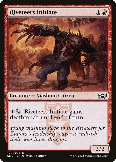 Riveteers Initiate, card 120 from Streets of New Capenna