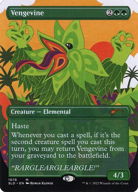 Vengevine, card 1078 from Secret Lair Drop