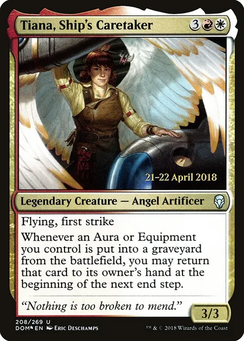 Tiana, Ship's Caretaker, carte 208s de Dominaria Promos