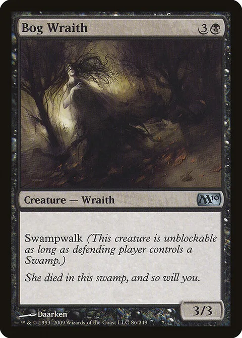 Bog Wraith, carte 86 de Magic 2010