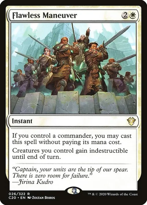 Flawless Maneuver, card 26 from Commander 2020