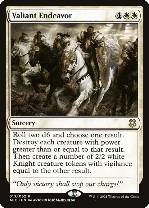 Valiant Endeavor, carte 13 de Forgotten Realms Commander
