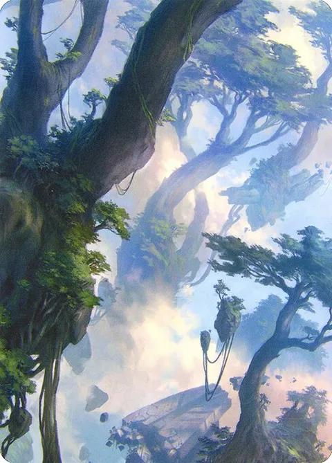 Forest // Forest, card 19 from Zendikar Rising Art Series
