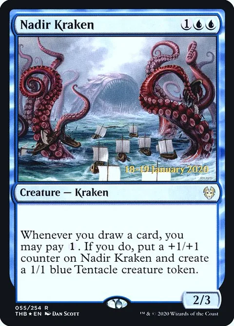 Nadir Kraken, card 55s from Theros Beyond Death Promos