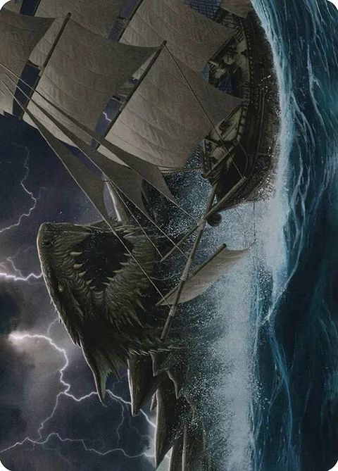 Dragon Turtle // Dragon Turtle, card 10 from Adventures in the Forgotten Realms Art Series