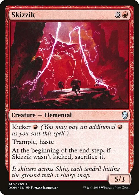 Skizzik, card 145 from Dominaria