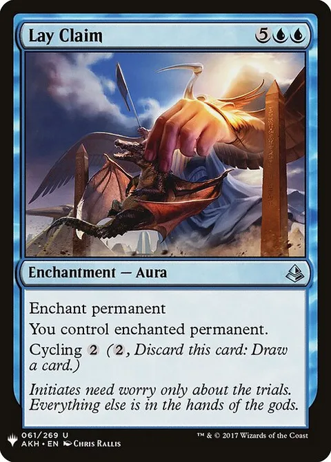 Lay Claim, card AKH-61 from The List