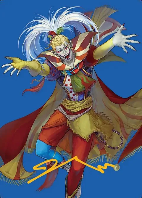 Kefka, Court Mage // Kefka, Court Mage, card 46 from Final Fantasy Art Series