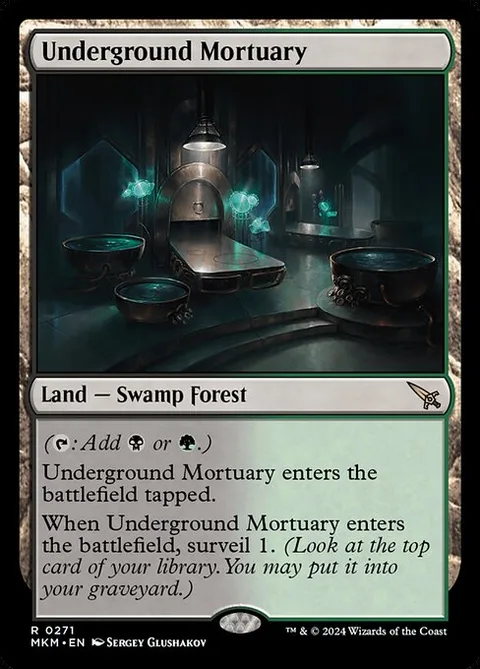 Underground Mortuary, card 271 from Murders at Karlov Manor