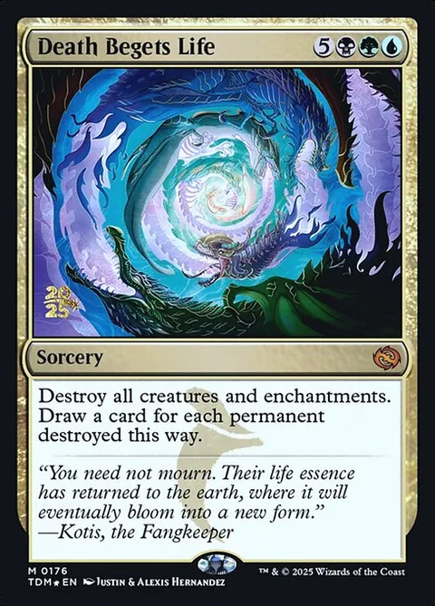 Death Begets Life, card 176s from Tarkir: Dragonstorm Promos