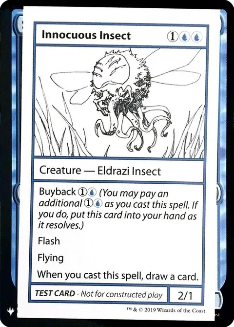 Innocuous Insect, carte 23 de Mystery Booster Playtest Cards 2019