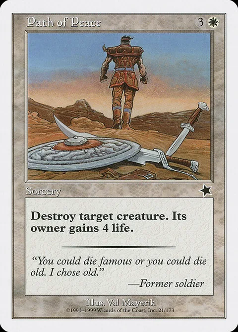 Path of Peace, carte 21 de Starter 1999