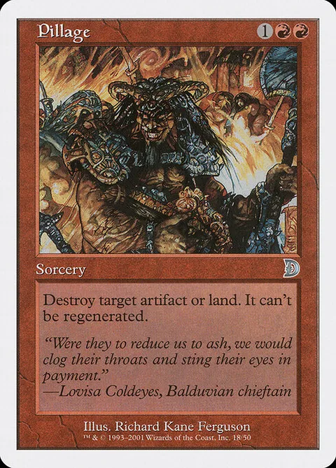Pillage, carte 18 de Deckmasters