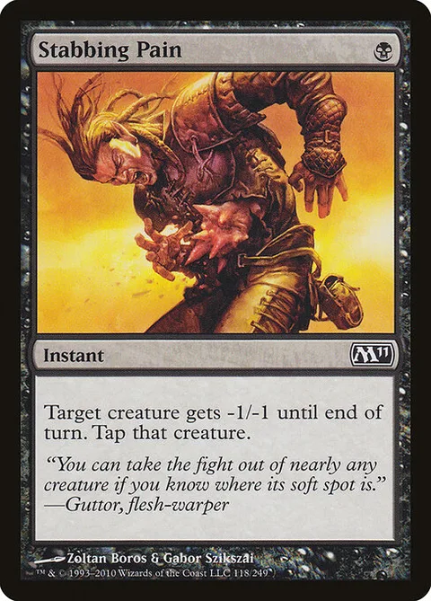 Stabbing Pain, card 118 from Magic 2011